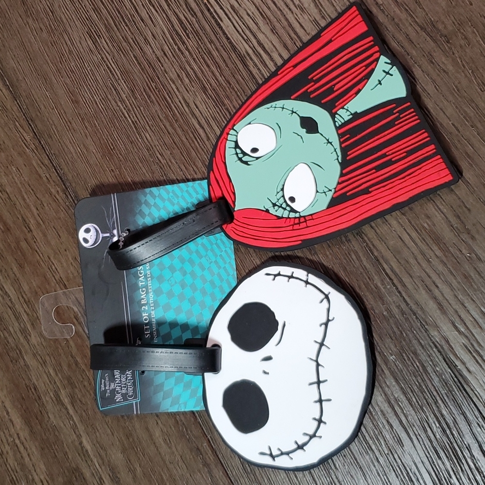 Nightmare Before Christmas Jack & Sally Luggage Tags